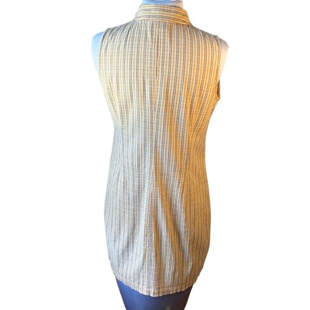 Vintage Liz Claiborne Petites Lizsport Waffle Weave Dress, 8P. Butter Yellow Sum - Picture 2 of 15